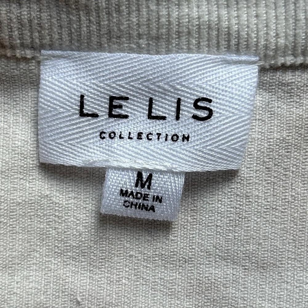 Le Lis Collection Ribbed Tie Dye Cream White Mulitcolor Cotton Jumpsuit Medium - Picture 4 of 11